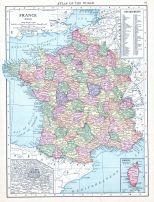 France, World Atlas 1913